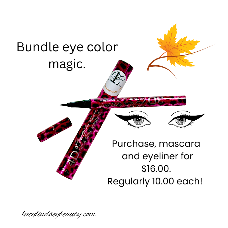 Mascara and Eyeliner bundle, save $4.00