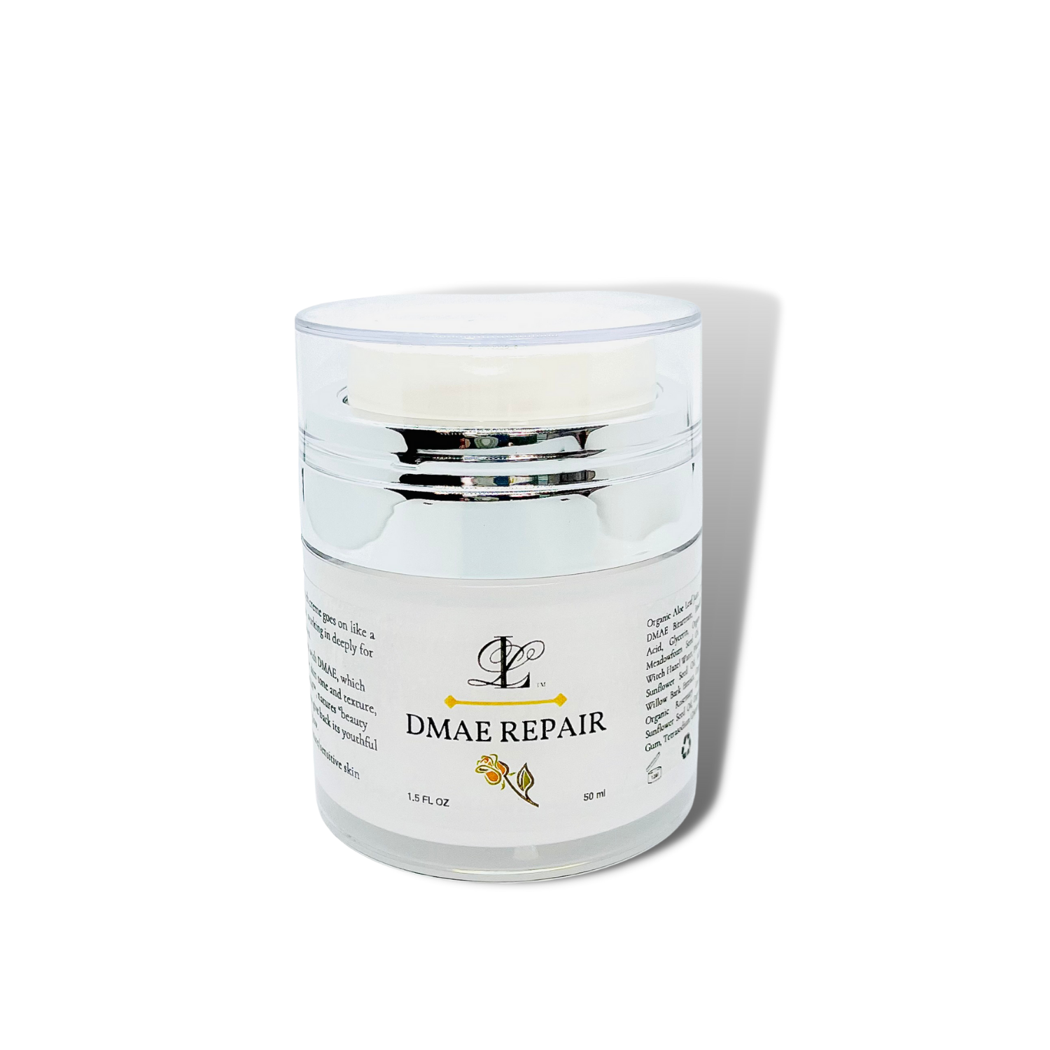 DMAE A rich emollient that absorbs immediately, to hydrate and soften the skin.